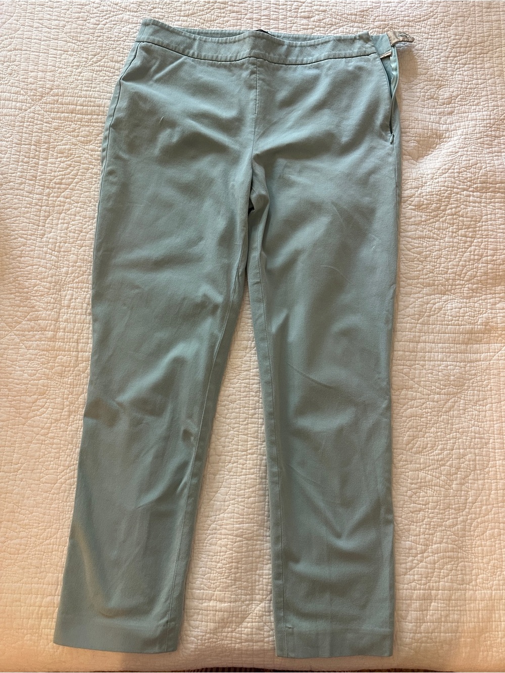 TALBOTS CHATHAM ANKLE PANTS baby blue, size 8 good condition